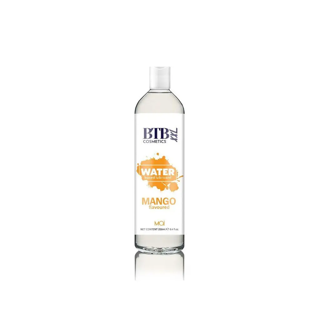Змазка на водній основі BTB FLAVORED MANGO (250 мл): Аромат та смак манго для солодких інтимних ігор - фото 3