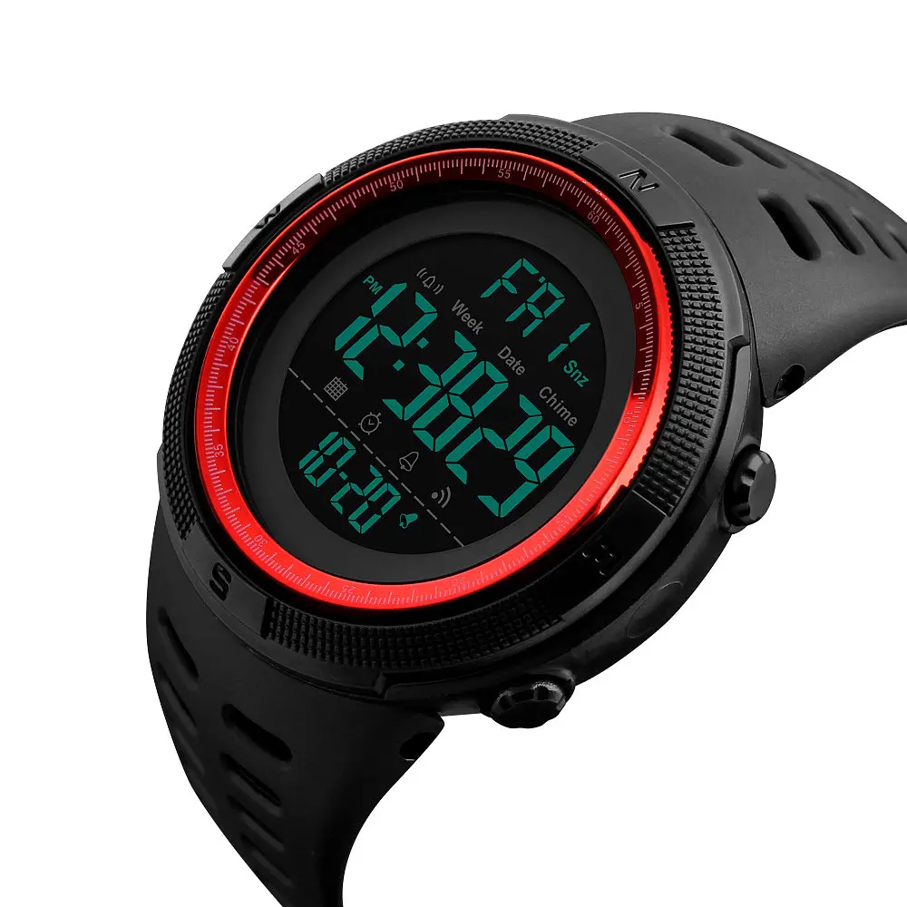 Наручний годинник чоловічий Skmei 1251 Black Red, 1251RD (12293) - фото 4