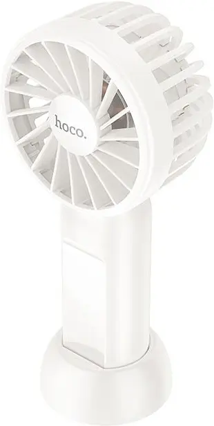 Вентилятор портативний Hoco HX60 Nimble portable handheld fan white - фото 2