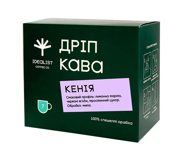 Дріп кава Idealist Coffee Co Кенія 7 шт - фото 2