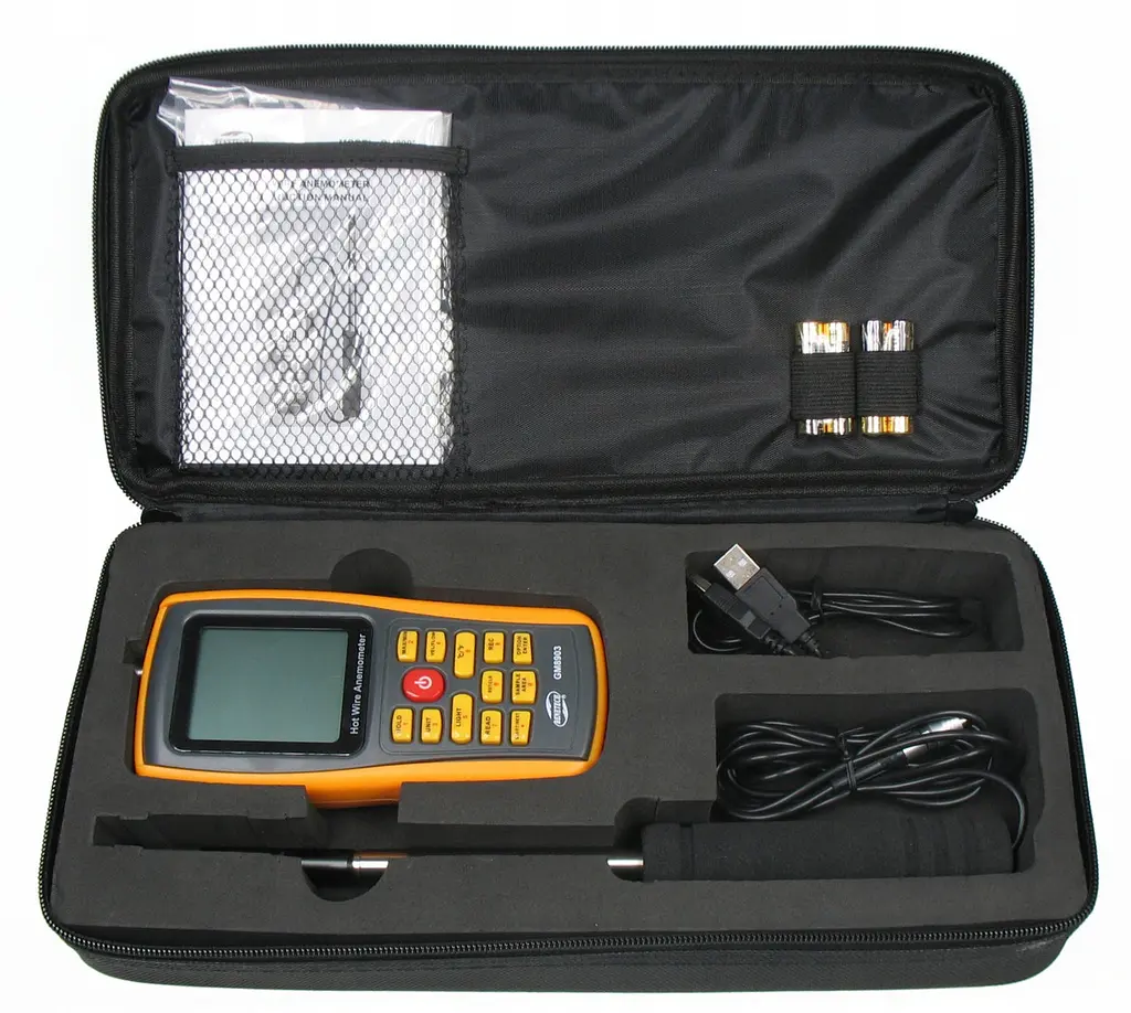 Термоанемометр професійний USB 0,3-30 м/с, 0-45 °C BENETECH GM8903 - фото 6