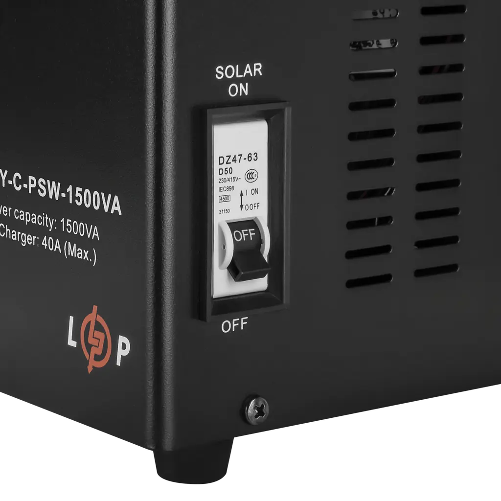 Сонячний інвертор (ДБЖ) LogicPower LPY-С-PSW-1500VA (1050Вт) MPPT 24V - фото 6