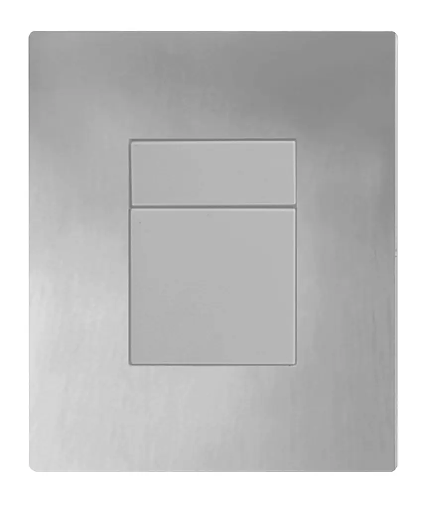 Панель змиву пластикова Koer KT-0607-01 157x198x3mm, кнопка квадратна KR5344, Хром - фото 5