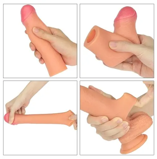 Насадка на член - Revolutionary Silicone Nature Extender Add 2" Flesh - фото 5
