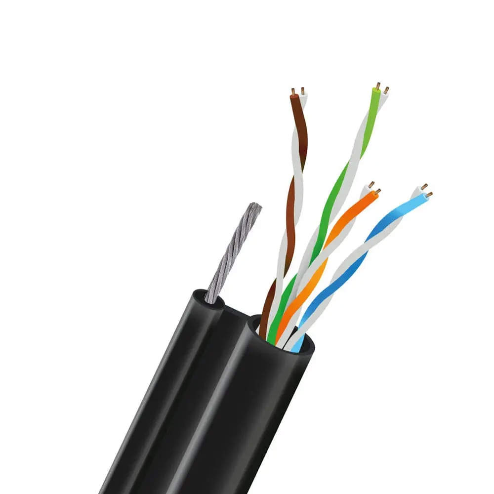 Кабель вита пара UTP CAT5E CU 0.51 LDPE Outdoor багатожильний дріт 7x0.45mm Kraft 305m (33-00055) - фото 2