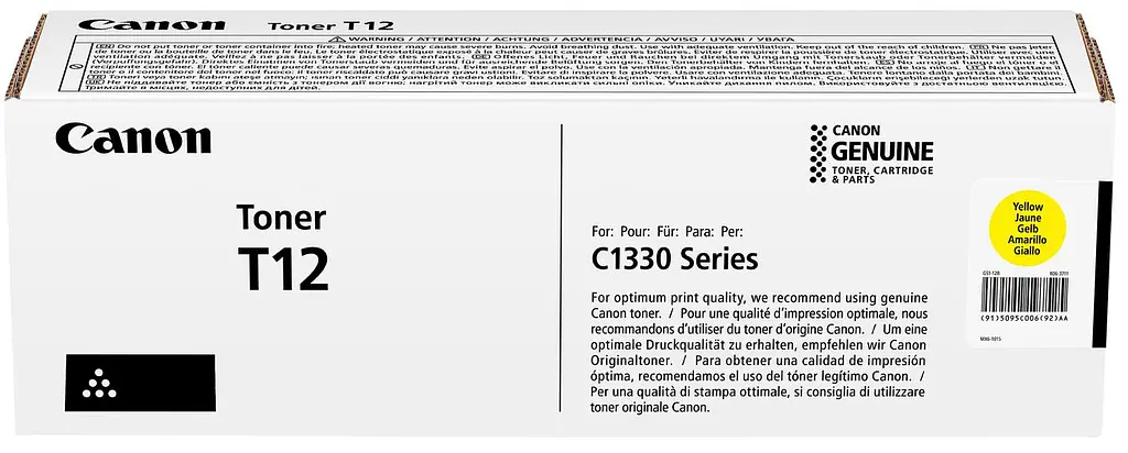 Картридж Canon T12 i-SENSYS XC1333 Series 5400 Стр. Yellow teh0015640 - фото 2