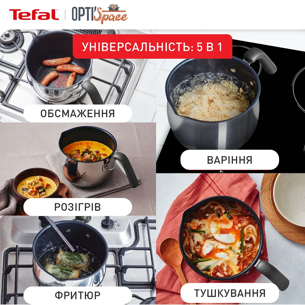 Мультикастрюля Tefal Opti Space 2.5 л (G7371795) - фото 8