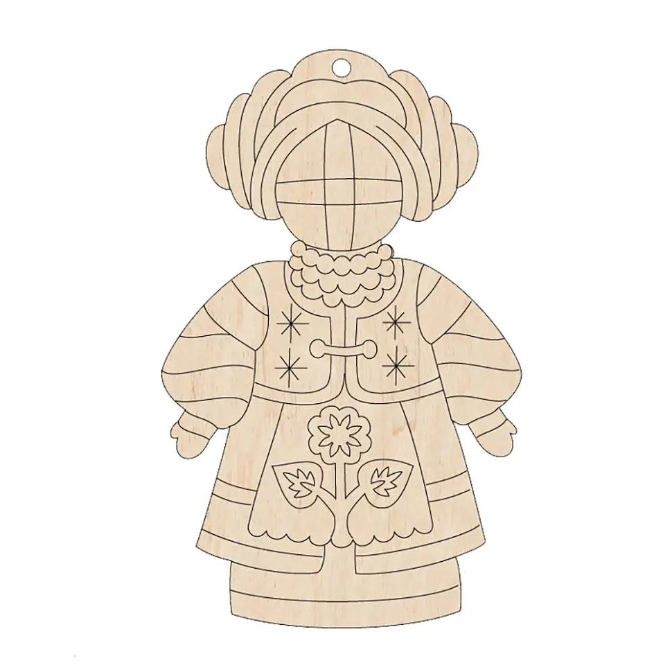 Набор фигурок для раскрашивания и украшения "Кукла-мотанка" Motanka-Doll8, 8 штук - фото 5