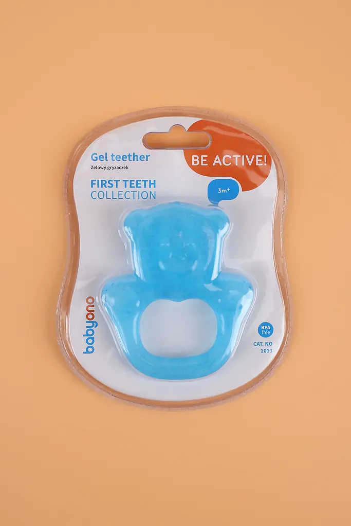 Прорізувач для зубів з гелем Ведмедик BabyOno 1013 Блакитний shop (2000989456599) - фото 2