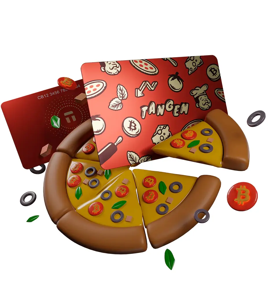 Криптогаманець Tangem 2.0 Bitcoin Pizza Day Wallet набір з 3 карток (TG-PIZZADAY) - фото 3