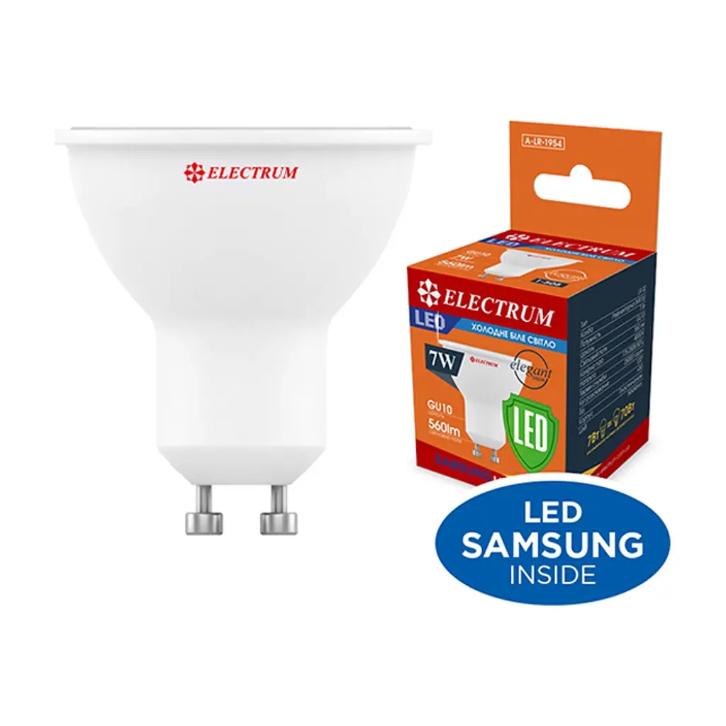 Лампочка Electrum MR16 7W PA LR-32 Elegant GU10 4000K (A-LR-1954) - фото 3