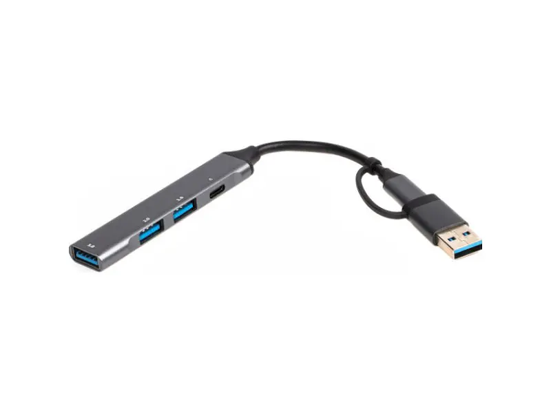 USB-хаб Maxxter HU3C-4P1CN-01 - фото 3