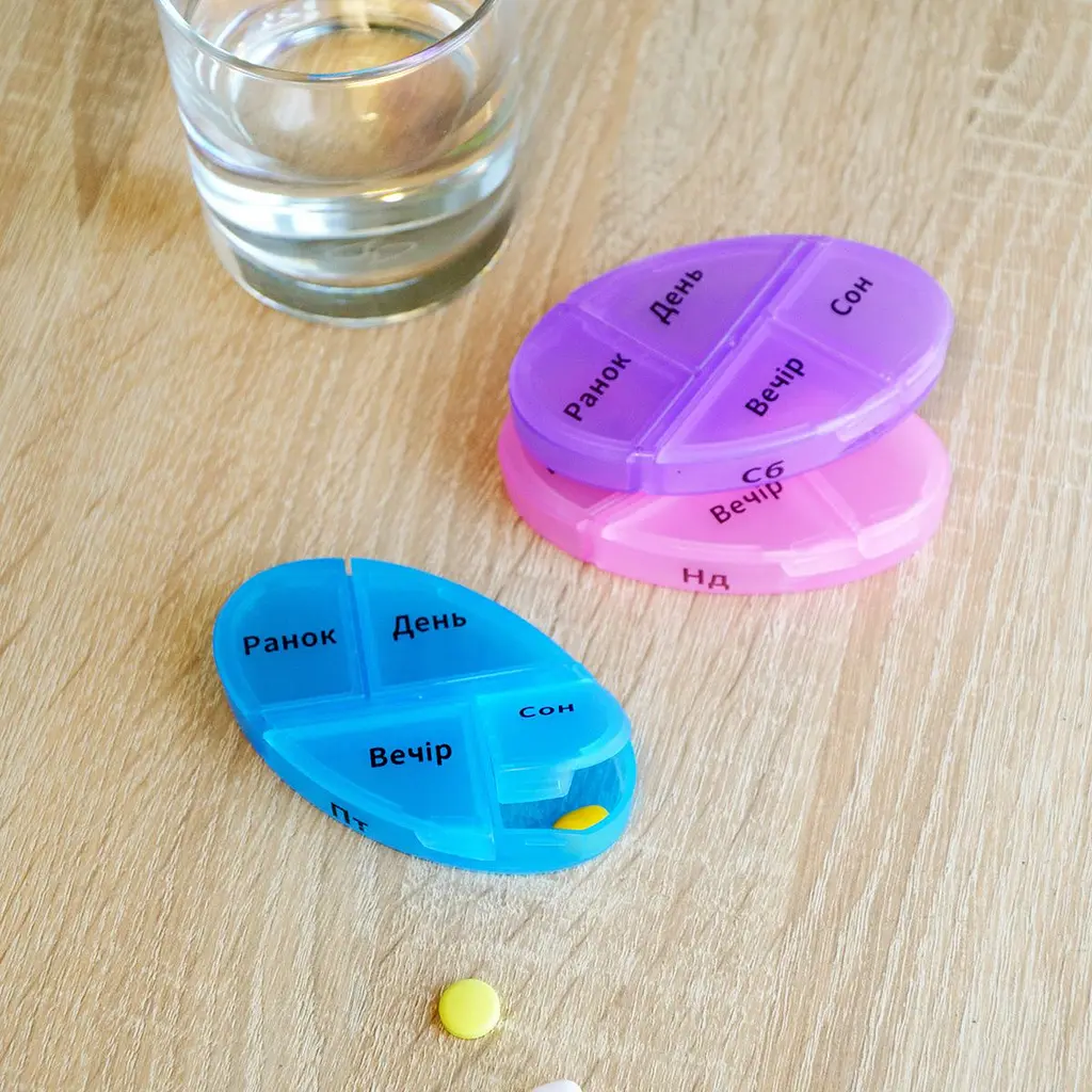 Органайзер для таблеток MBM My Home PC-04, 7 днів 12х9.6х6 см зелений (PC-04 GREEN) - фото 11