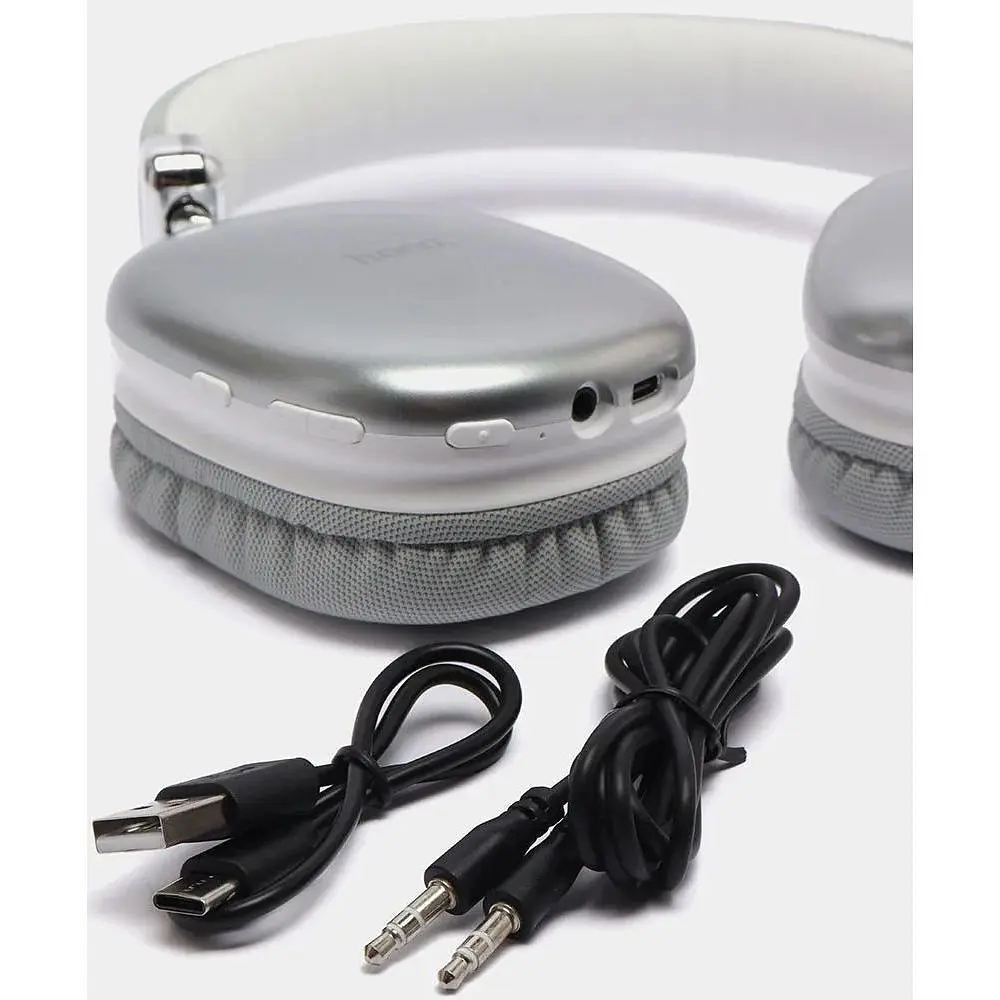 Bluetooth наушники Гарнитура Hoco W35 серебристые - фото 5
