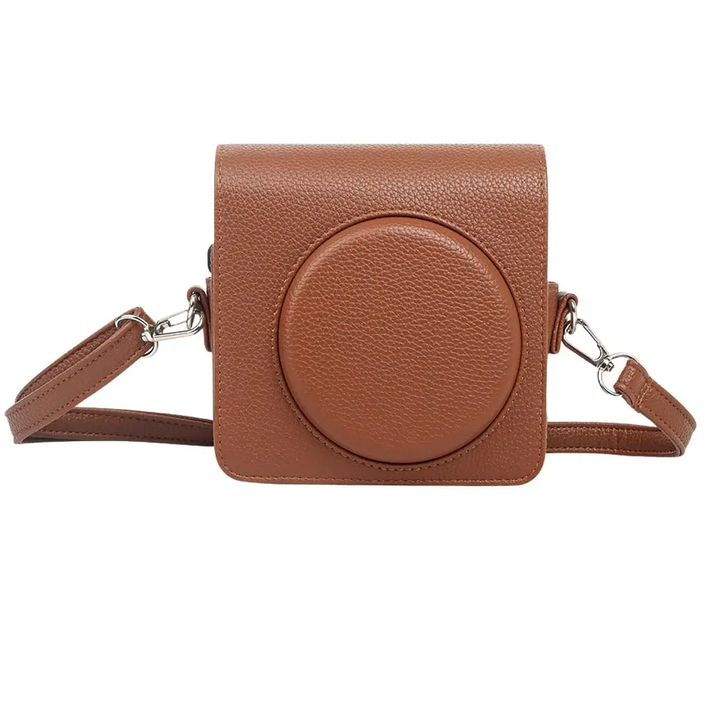 Подарунковий набір камера Fujifilm Instax Square SQ40 Фотопапір 20 шт, Чохол Фотоальбом 80 фото коричневий - фото 5