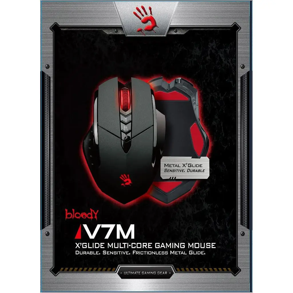 Миша Bloody A4Tech V7M USB Black (V7M (Black)) - фото 4