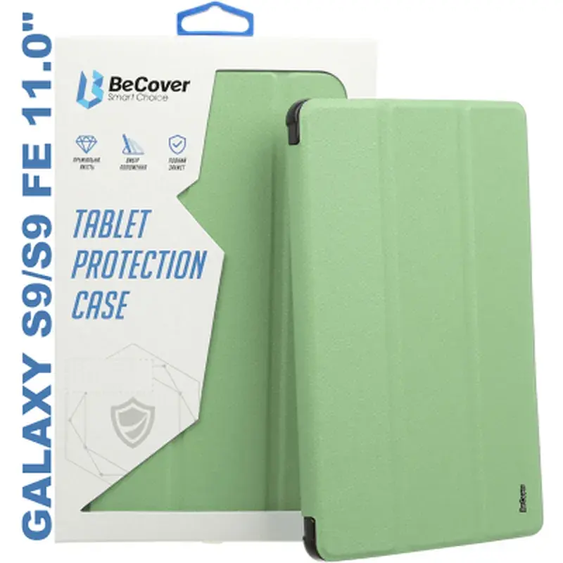 Чохол до планшета BeCover Soft Edge Samsung Galaxy Tab S9 (SM-X710/SM-X716) / S9 FE (SM-X510/SM-X516B) 11.0" Green (710776) - фото 5