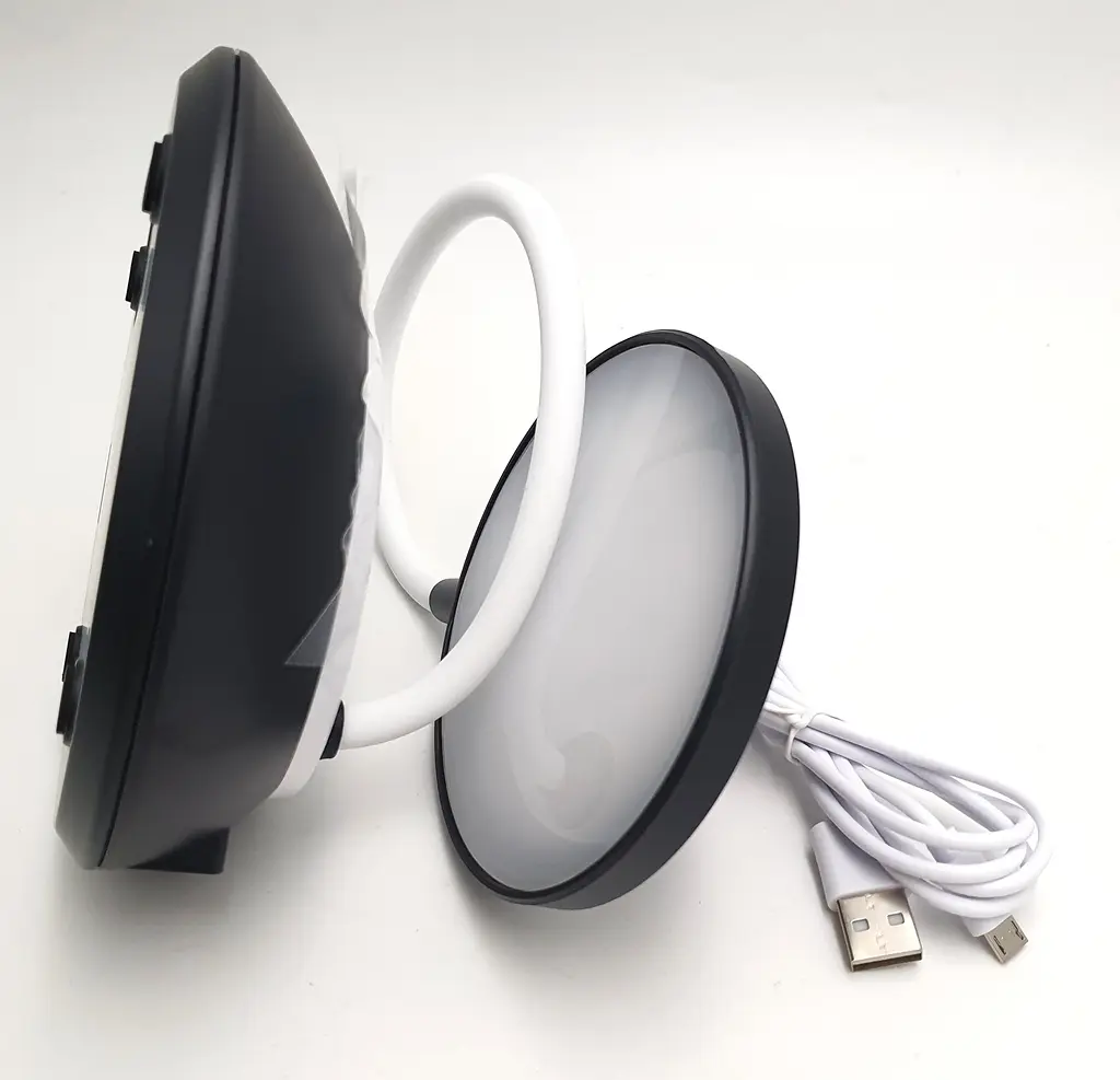 Настільна LED-лампа 40 см сенсорна світлодіодна 7 W акумуляторна (знімний 18650 2 × 1200 mAh) 3000–6500 K TITANUM 022B - фото 4