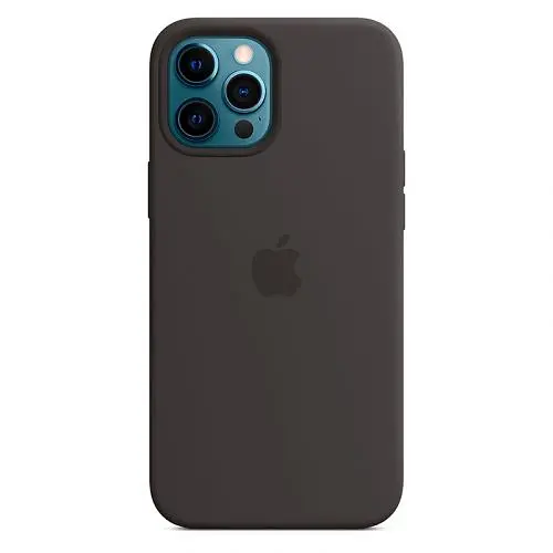 Чохол Silicone Case з MagSafe для Apple iPhone 12 Pro Max (Black) ААА [53336] - фото 2