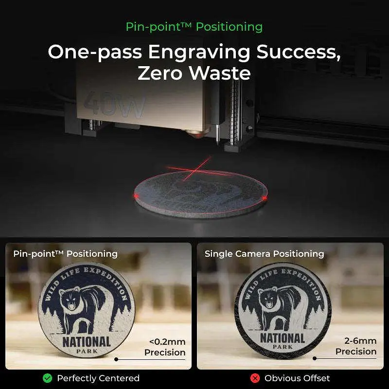 Лазерна гравірувальна машина 2 в 1 xTool S1 40W Basic (S1B-В) Black - фото 8