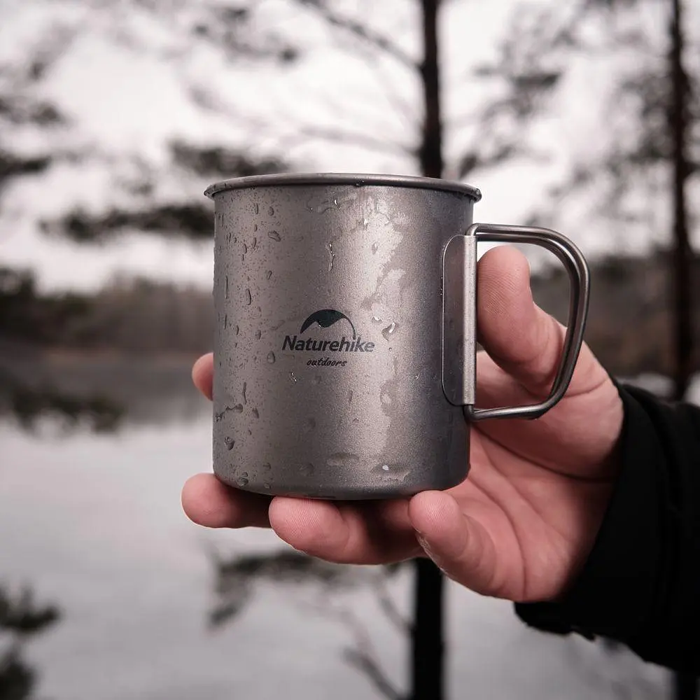 Кружка титанова з ручкою 450 мл Naturehike NH20CJ005 - фото 8