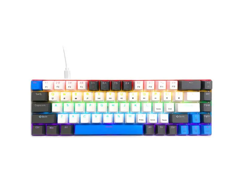 Клавіатура Media-Tech Red Core MX60 White (MT1259)