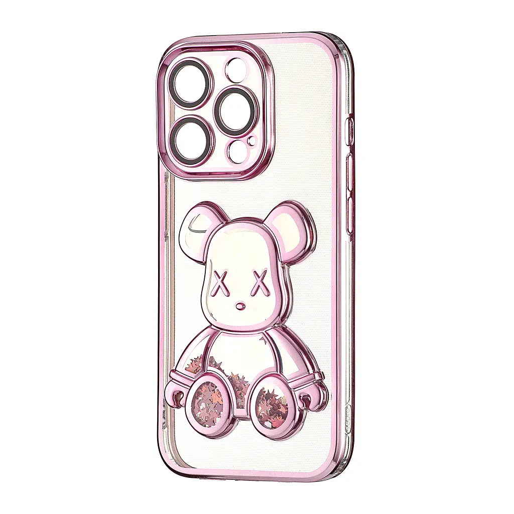Чохол Shining Bear Case iPhone 15 Pro Pink
