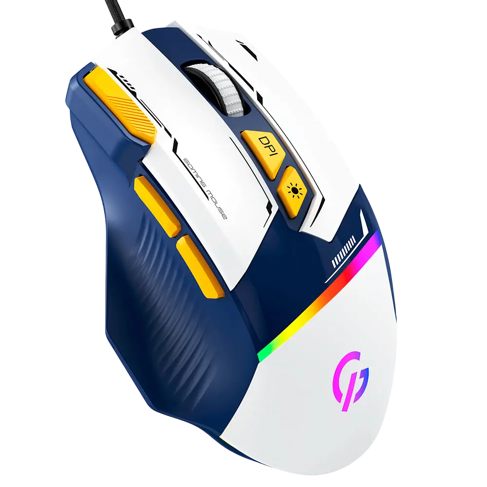 Миша GamePro GM300 RGB Blue-White (GM300BL) - фото 2
