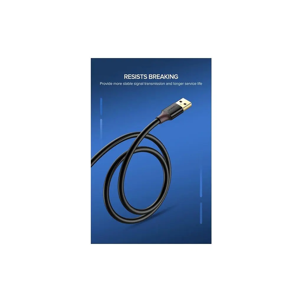 Дата кабель USB 3.0 AM/AF 1.5m US129 black Ugreen (30126) - фото 5