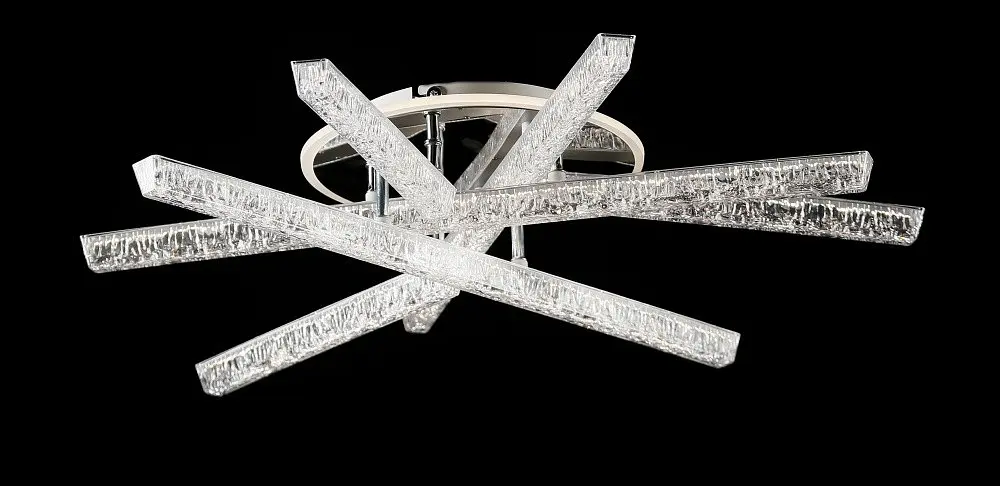 Світлодіодна люстра Splendid Ray LDL/3L+3S LED (CH), білий, хром, 60 Вт, від 12-20 м² - фото 2