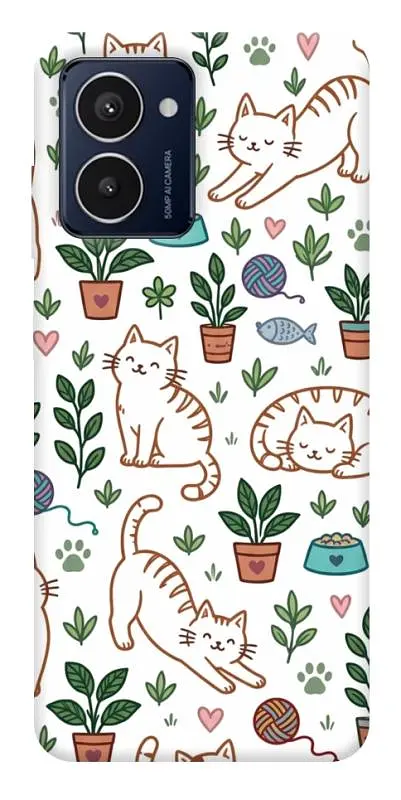 TPU чохол Demsky Cats pattern для HMD Pulse Pro