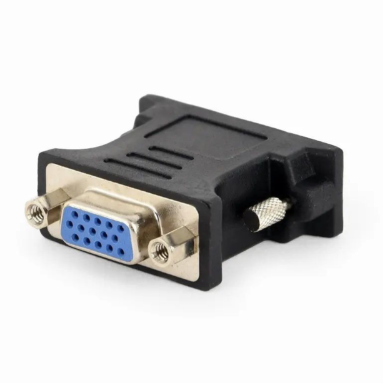 Адаптер Cablexpert DVI - VGA (M/F), Чорний (A-DVI-VGA-BK)