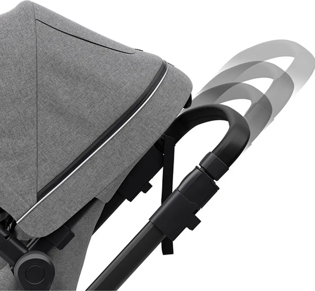Детская коляска Thule Sleek Black/Grey Melange [11000021] [107638] - фото 8