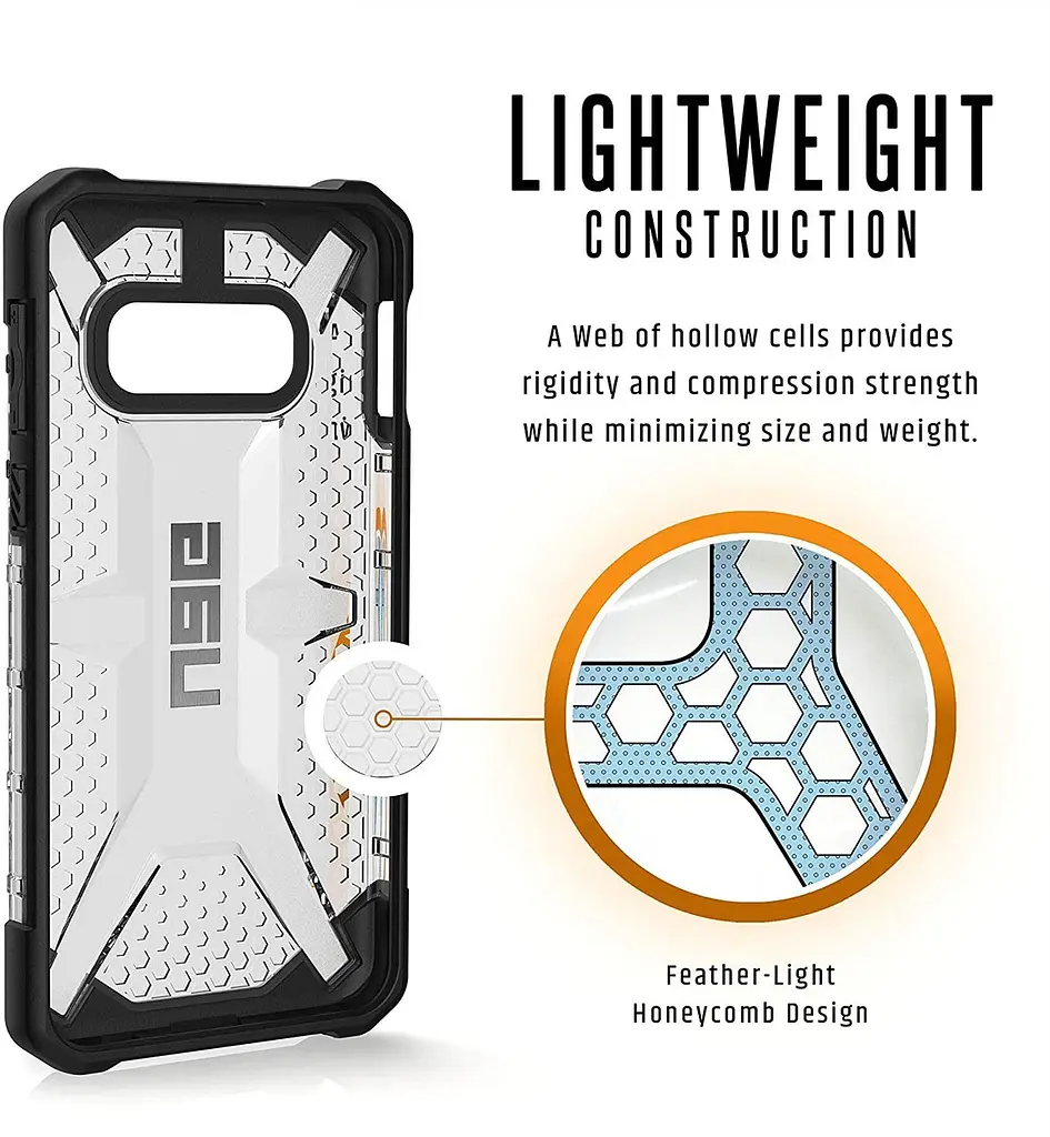 Чохол прозорий протиударний UAG Plasma для Samsung Galaxy S10e (5.8") Ice - фото 2