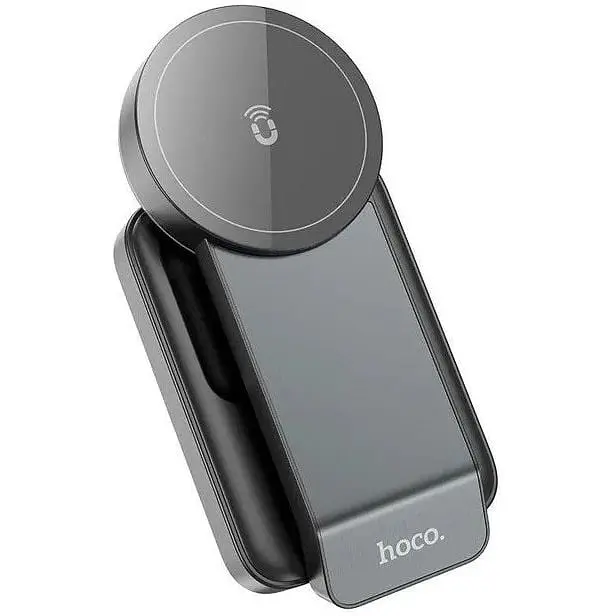 Держатель с беспроводной зарядкой Hoco CQ3 folding 3-in-1 15W - фото 4