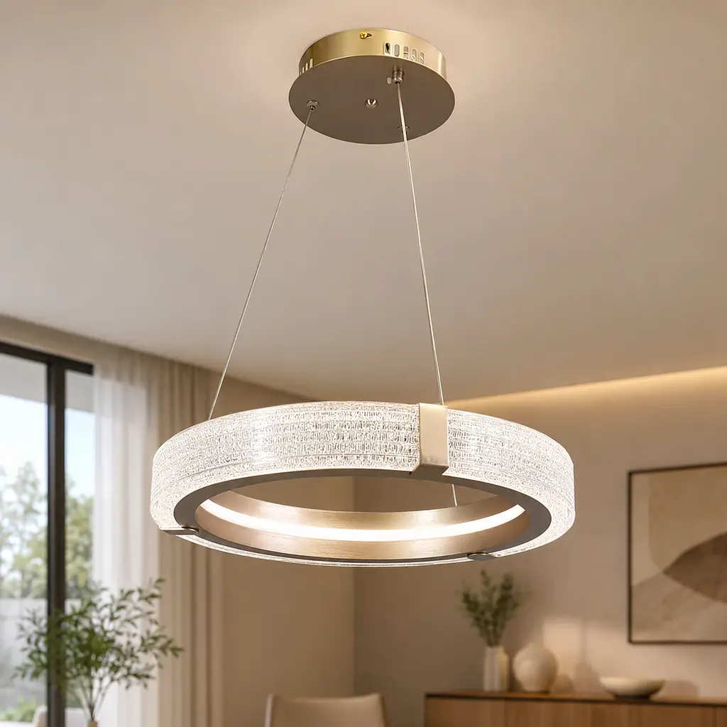 Світлодіодна люстра підвісна Artlight MB240118/40RGD з одним кільцем, 52W