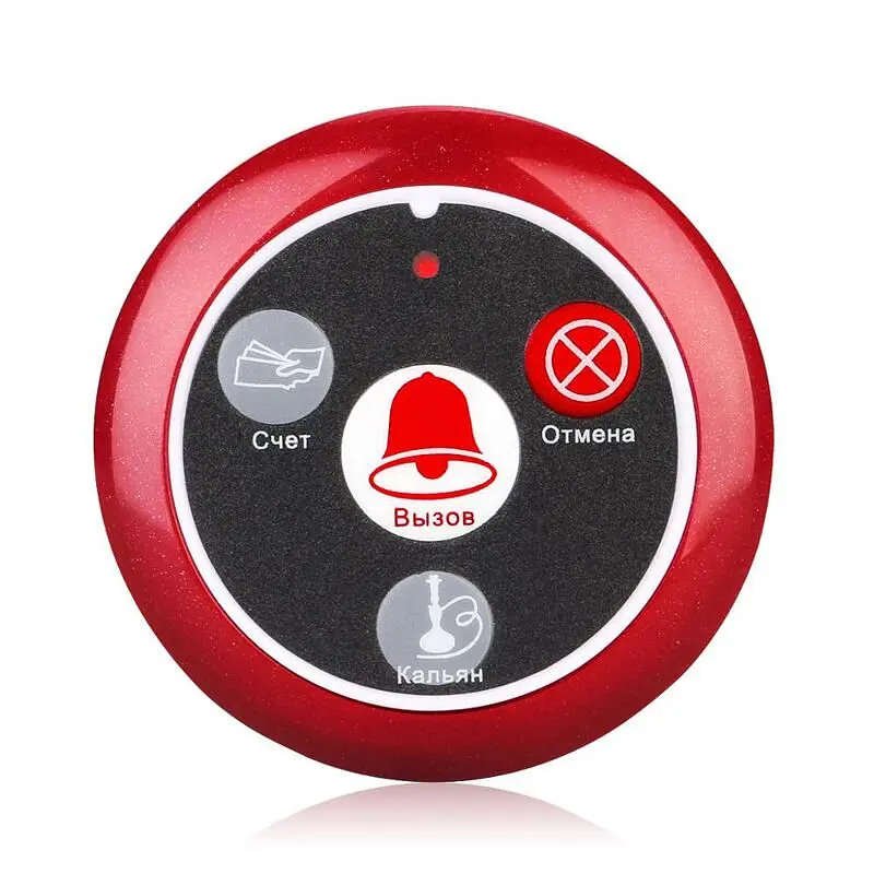 Система виклику офіціанта бездротова з годинником - пейджером Retekess TD108 + 10 червоних кнопок (з кнопкою КАЛЬЯН) (100417) - фото 2