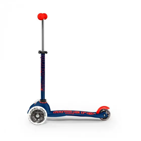 Самокат Micro Mini Deluxe LED темно-синий (MMD118) - фото 2