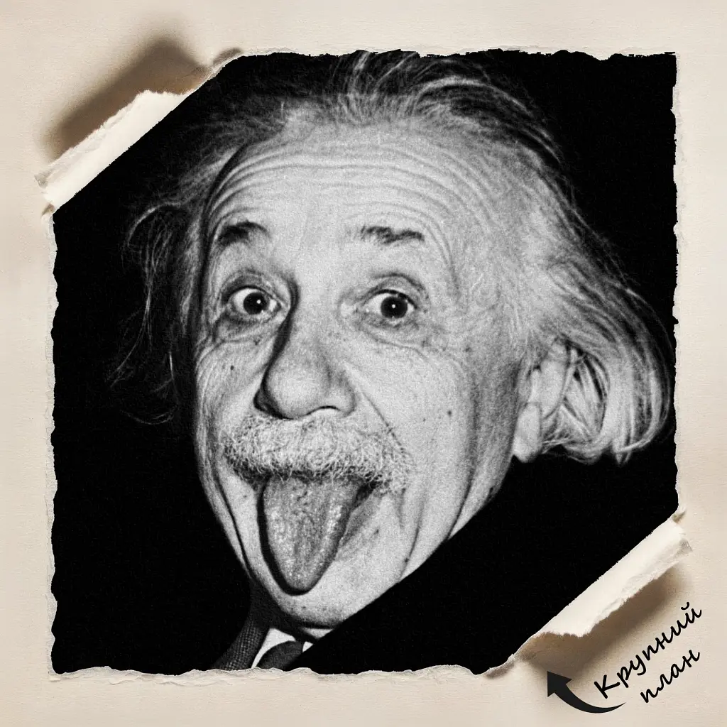 Інтер'єрна картина Альберт Ейнштейн з висунутим язиком, Albert Einstein, науковець, фізика, 60×43 см (id1301) - фото 4
