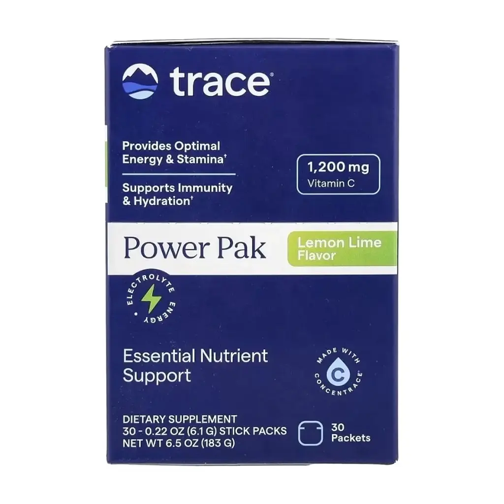 Вітамінно-мінеральний комплекс Trace Електроліти, смак лимон-лайм, Electrolyte Stamina PowerPak, 30 пакето (TMR00052) - фото 4