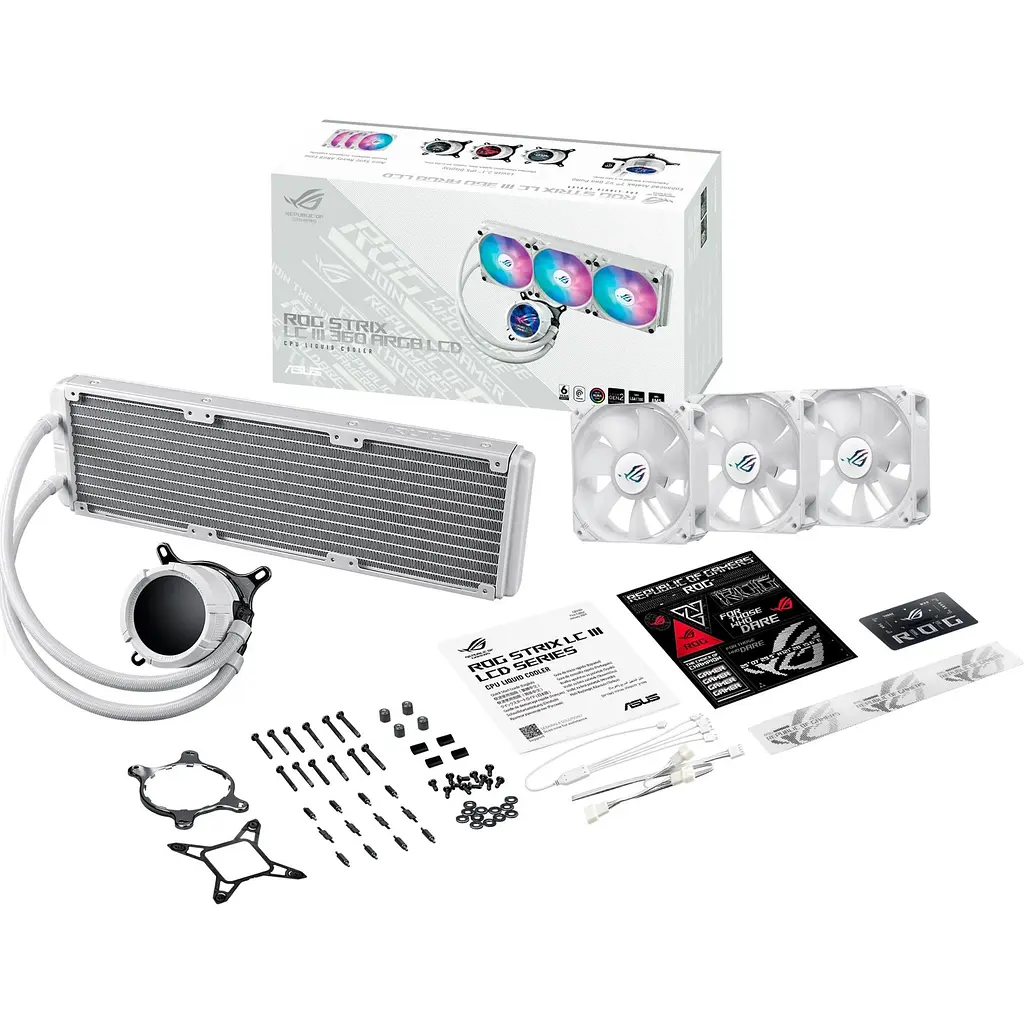 Система водяного охолодження Asus ROG Strix LC III 360 ARGB LCD White (90RC00W2-M0UAY0) [143432] - фото 12