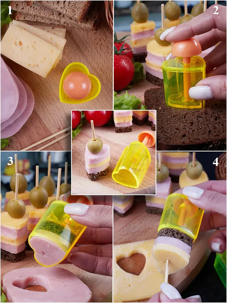 Форми для приготування канапе та вирізки тіста набір із 5 штук, Kitchen Master 85273 - фото 6