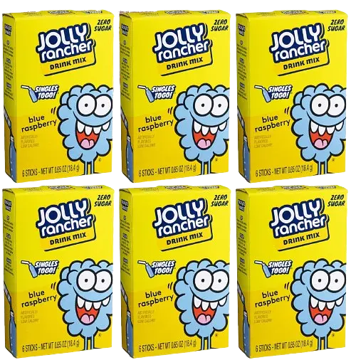 Порошковий напій Jolly Rancher Water Drink Mix Blue Raspberry 6 стіків - фото 8