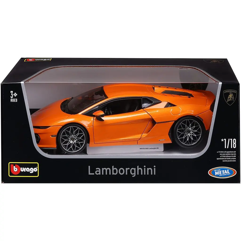 Автомодель Bburago Lamborghini Temerario 1:18 помаранчева (18-11052Or) - фото 7