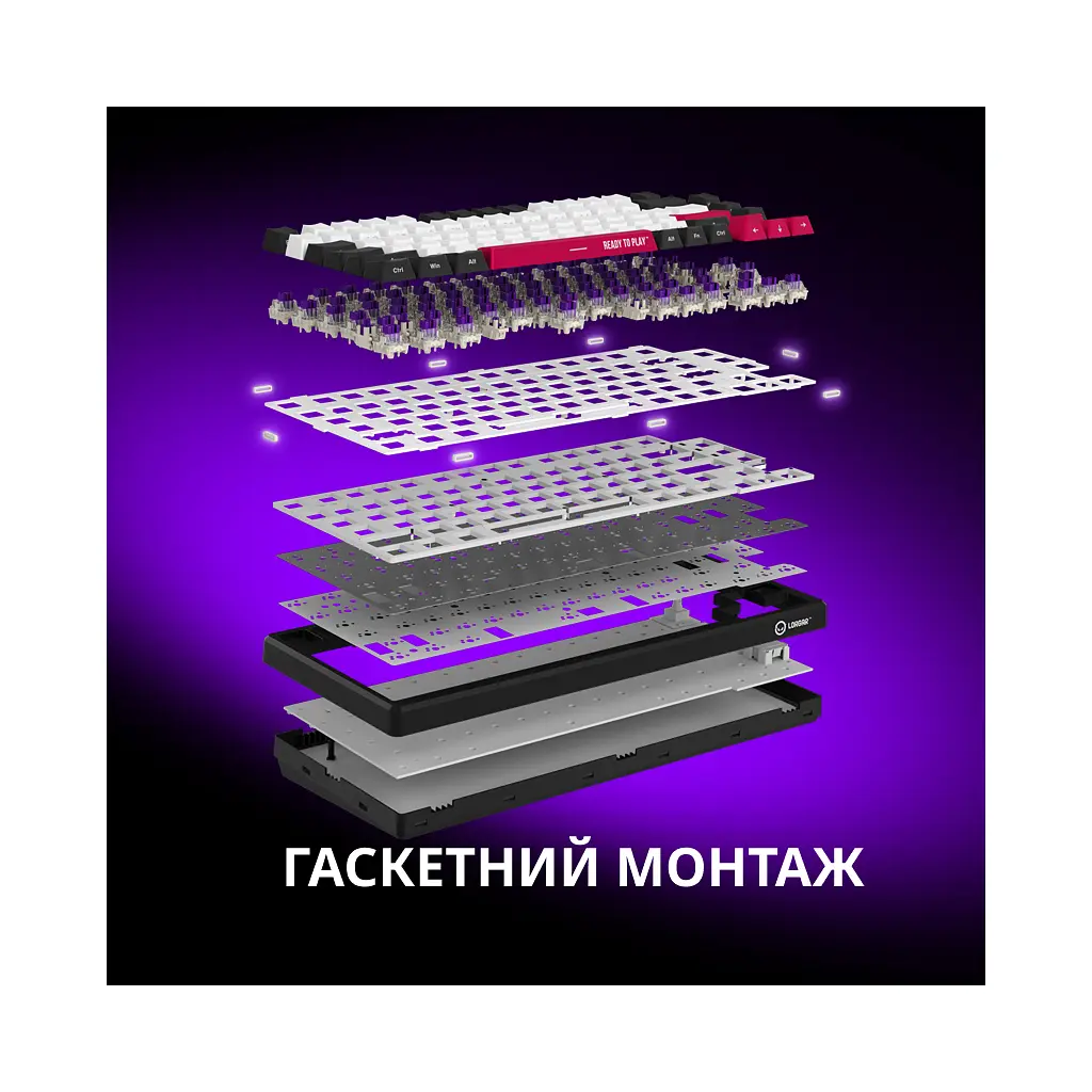 Клавіатура Lorgar KBP7075W Pro RGB Wireless/Bluetooth/USB UA Beige (LRG-KBP7075W-RT-US) - фото 7