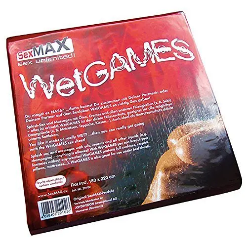 Joy Division SexMAX WetGAMES - Латексне простирадло для сексу, 180х220 см (червоний)
