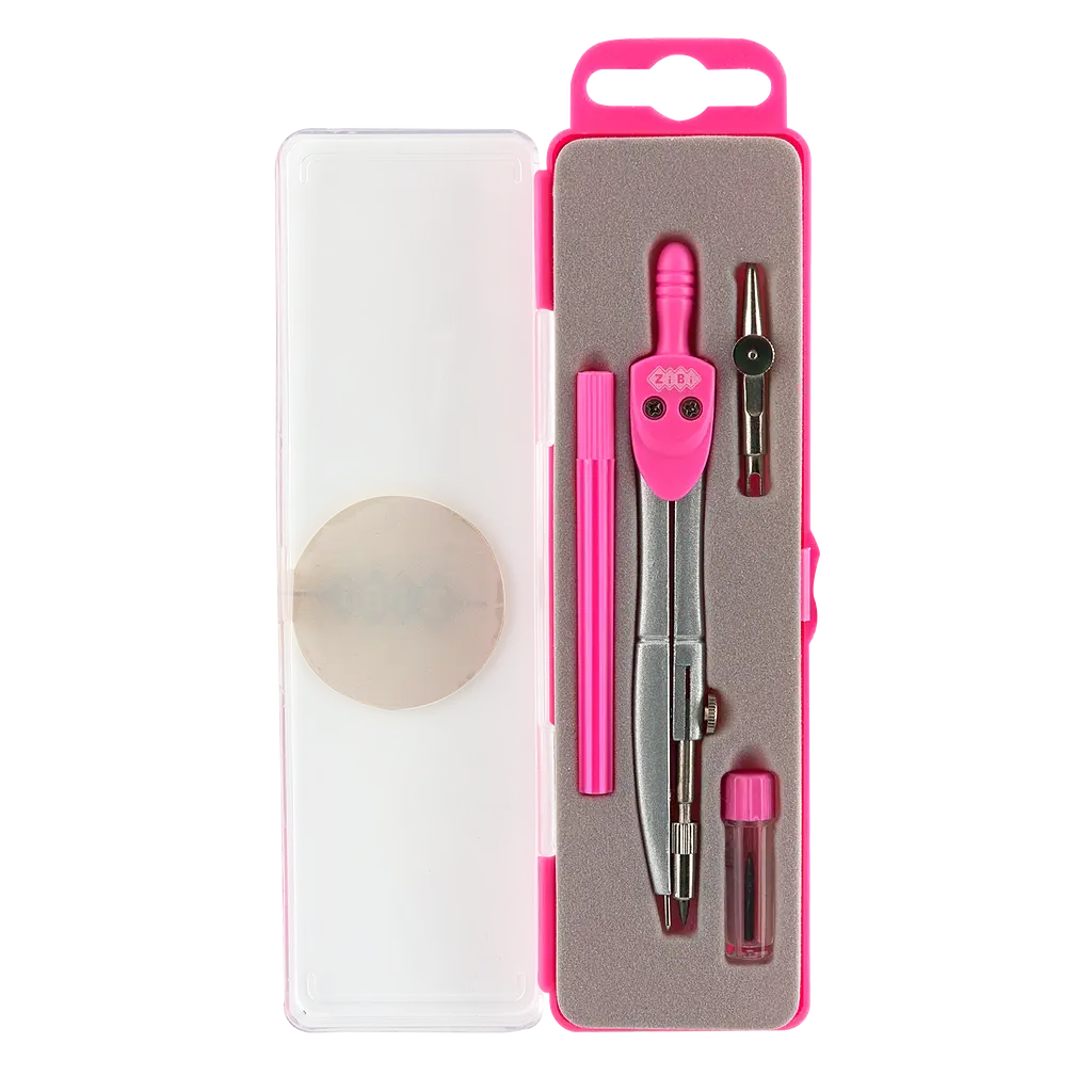 Готовальня ZiBi, 4 предмета, рожевий (ZB.5303BS-10) - фото 2