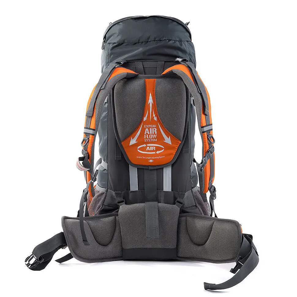 Рюкзак туристичний Naturehike NH70B070-B, 70 л + 5 л, помаранчевий - фото 2