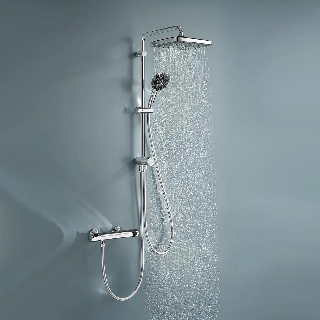 Душевая система Grohe QuickFix Vitalio Comfort 250 Cube 26698001, Хром - фото 11