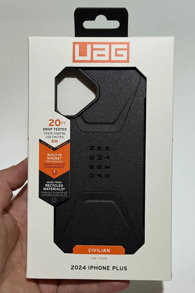 Оригинальный противоударный чехол для Iphone 16 PLUS UAG Civilian MagSafe Black 114443114040 - фото 4
